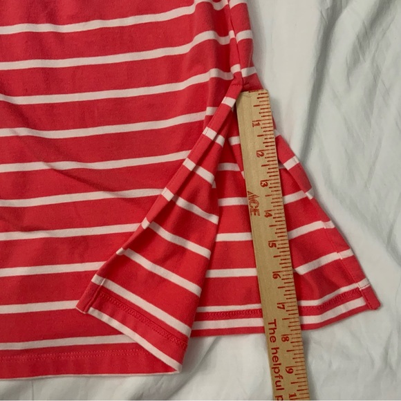 Kim Rogers Maxi Dress 
Size Medium 
Coral & White Stripe
Pockets 
Stretch - Picture 10 of 15